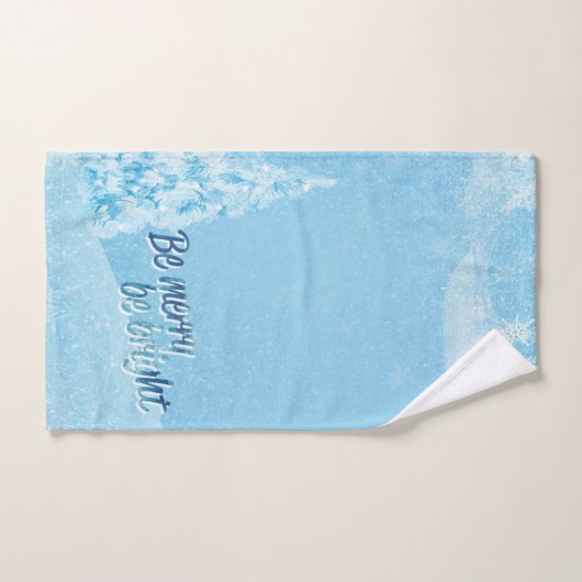 Winterwonderland, Pine Tree Urlaub Badhandtuch Set (Handtuch)