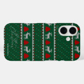 Winterwonderland, Rentier Pine Tree Green Case-Mate iPhone Hülle (Rückseite (Horizontal))
