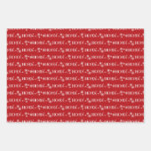 Winterwonderland Roter Kardinal Ornamente Geschenkpapier Set (Vorderseite 2)