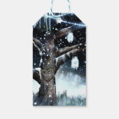 Winterwonderland Rustikale Tremlichter Mason Jars Geschenkanhänger (Rückseite)