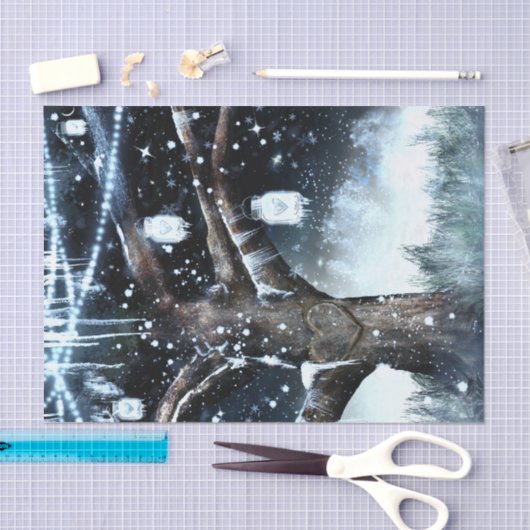 Winterwonderland Rustikale Tremlichter Mason Jars Seidenpapier (Handwerk)