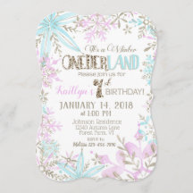 Winterwonderland Schneeflocke Geburtstag