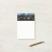 Winterwonderland Schneeflocken & Wälder, gefroren Post-it Klebezettel (Auf Schreibtisch)