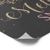 Winterwonderland - Schneezeichen Poster (Ecke)