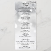 Winterwonderland Snow Hochzeit Programm (Rückseite)