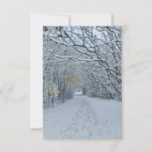 Winterwonderland Snow Park Blank Card