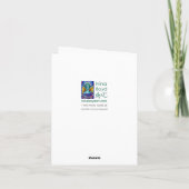 Winterwonderland Snowman Grußkarte Karte (Rückseite)