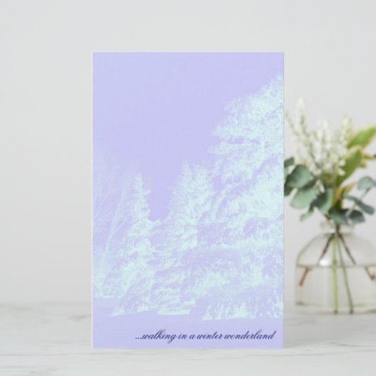 Winterwonderland Stationery Briefpapier (Stehend Vorderseite)