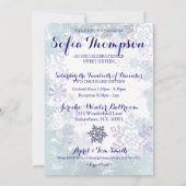 Winterwonderland Thema 16 . Geburtstag Geburtstag Einladung (Rückseite)