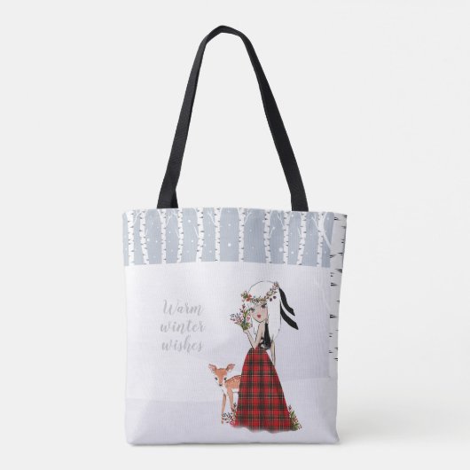 Winterwonderland Totasche Tasche (Rückseite)