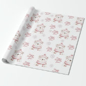 Winterwonderland Weißer Bär Happy Geburtstag Geschenkpapier (Ungerollt)