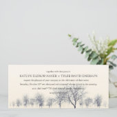 Winterwonderland Winterhochzeit Einladung (Stehend Vorderseite)