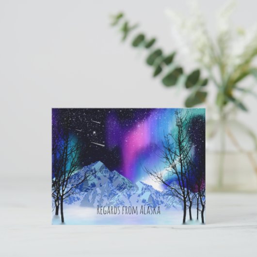 Winterwonderlights Postkarte (Stehend Vorderseite)