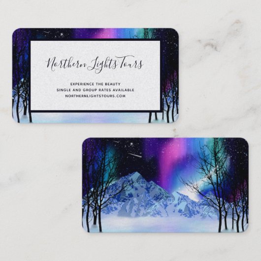 Winterwondern Business Card Visitenkarte (Vorne/Hinten)