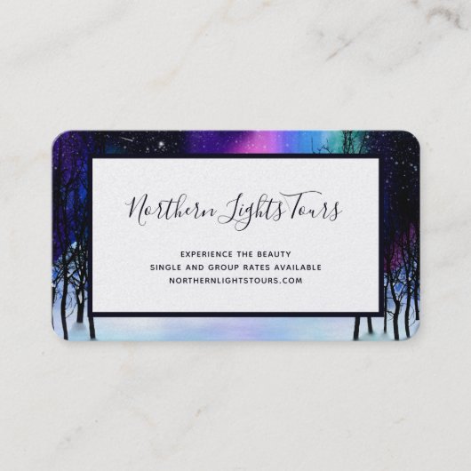 Winterwondern Business Card Visitenkarte (Vorderseite)