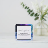Winterwondern Square Business Card Quadratische Visitenkarte (Stehend Vorderseite)
