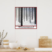 Winterwood Woodlot Poster (Küche)
