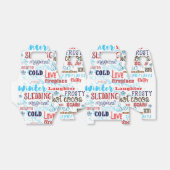 Winterwörter Typografie Fun Gastgeschenk Box Geschenkschachtel (Ungefaltet)