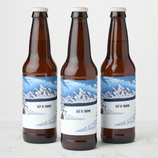 Winterwunder Bierflaschenetikett (Flaschen)