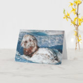 Winterwunder Ferret Karte (Gelbe Blume)