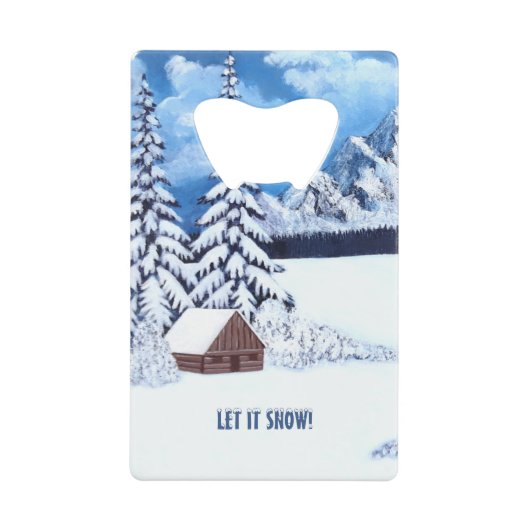 Winterwunder Geldbeutel Flaschenöffner (Vorderseite)