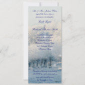 Winterwunder-Hochzeit Einladung (Vorderseite)