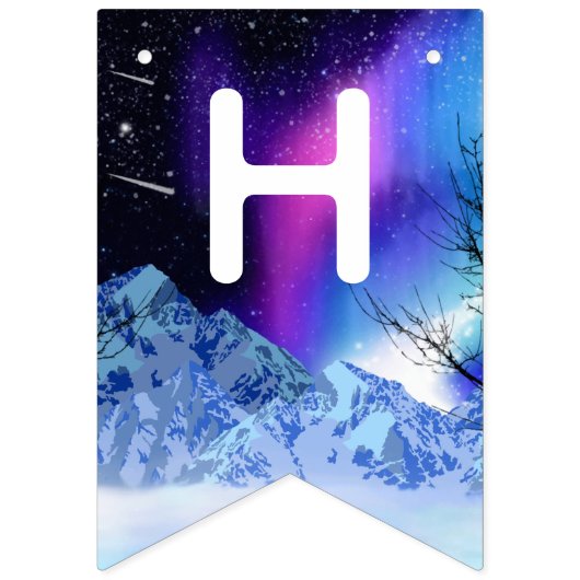 Winterwunder Jagdfahnen Wimpelkette (Zweite Fahne)