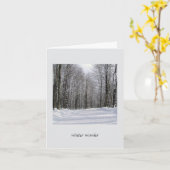 Winterwunder-Karte Karte (Gelbe Blume)