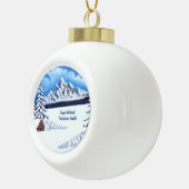 Winterwunder Keramik Kugel-Ornament (Rechts)