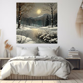 Winterwunder Land Schnee Landschaft Kunst, Dichtun Poster
