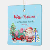 Winterwunder Land Weihnachtsgeschenke Keramikornament (Links)