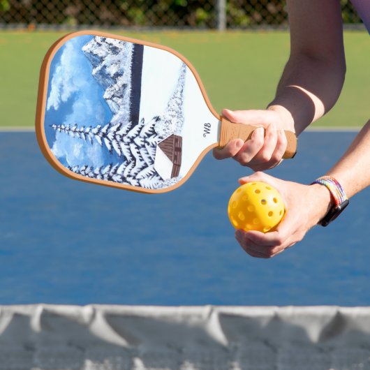 Winterwunder mit Text Pickleball Schläger (InSitu)