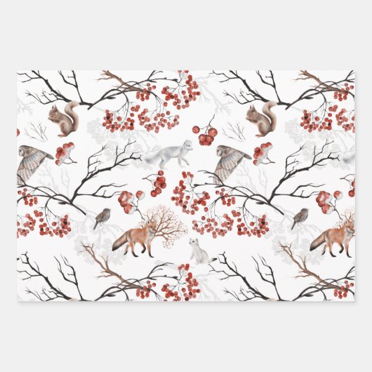 Winterwunder - Packpapier Geschenkpapier Set (Vorderseite)