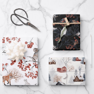 Winterwunder - Packpapier Geschenkpapier Set