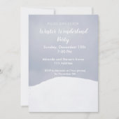 Winterwunder-Party Einladung (Vorderseite)