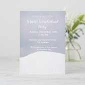 Winterwunder-Party Einladung (Stehend Vorderseite)