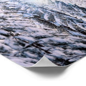 Winterwunder Pinienbäume im Schnee Poster (Ecke)