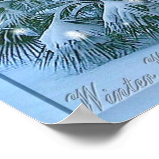 Winterwunder-Poster Poster (Ecke)