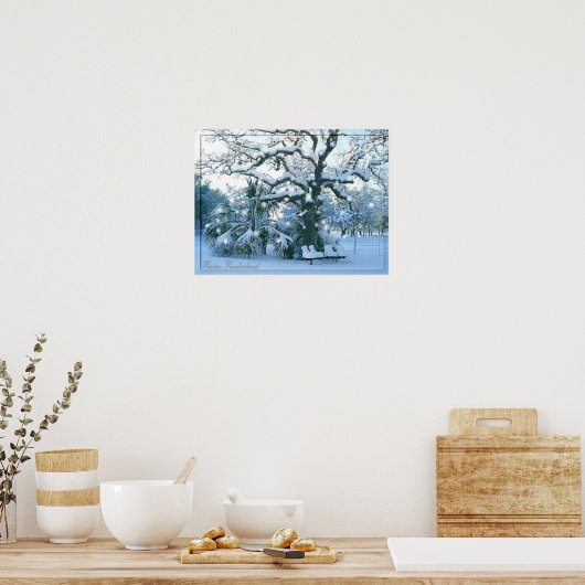 Winterwunder-Poster Poster (Küche)