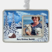 Winterwunder Rahmen-Ornament Silber (Vorderseite)