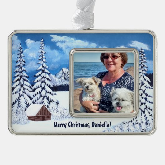 Winterwunder Rahmen-Ornament Silber (Vorderseite)