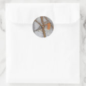 Winterwunder Runder Aufkleber (Tasche)