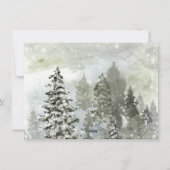 Winterwunder Schnee Weihnachten Fotokarte (Rückseite)