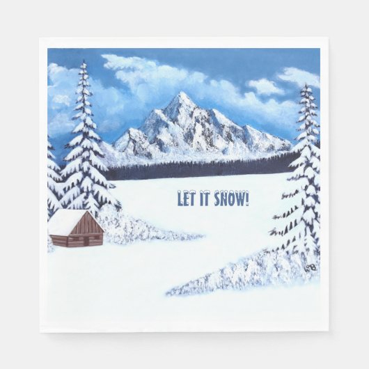 Winterwunder Serviette (Vorderseite)