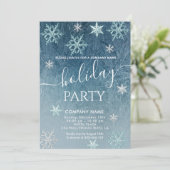 Winterwunder Snowflakes Party Einladung (Stehend Vorderseite)