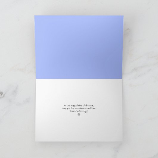 Winterwunder Weihnachten Weihnachtskarte (Innenseite)