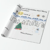 Winterwunder Weihnachtszeitung Geschenkpapier (Ungerollt)