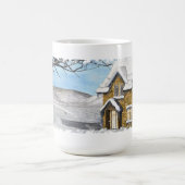 Winterwunderland 2 Folklorekunst Kaffeetasse (Mittel)