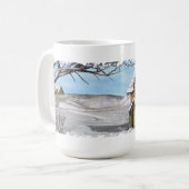 Winterwunderland 2 Folklorekunst Kaffeetasse (Vorderseite Links)