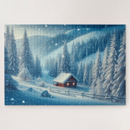 Winterwunderland - atemberaubende Landschaftliche Puzzle (Horizontal)